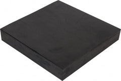 Made in USA - 12" Long, 12" Wide, Neoprene Spring Blend Rubber Foam Sheet - 65 to 75 Durometer, Black, -20 to 170°F, 1,000 psi Tensile Strength, Stock Length - Exact Tooling