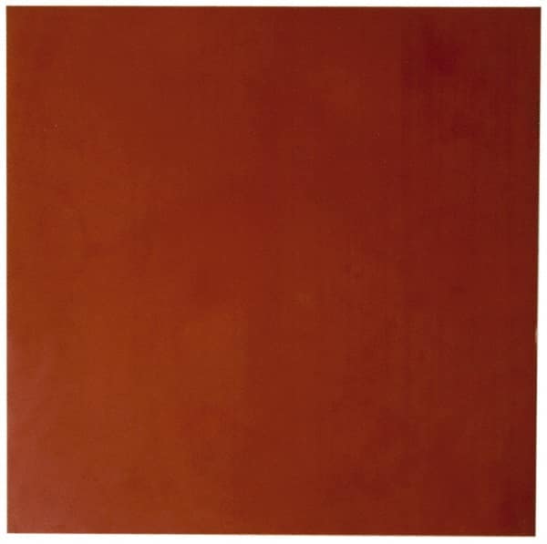 Made in USA - 36" Long, 36" Wide, Silicone Rubber Foam Sheet - 50 to 60 Durometer, Red, -60 to 500°F, 650 psi Tensile Strength, Stock Length - Exact Tooling