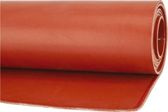 Made in USA - 36" Wide, Fiberglass-Reinforced Silicone Rubber Foam Sheet - 65 to 75 Durometer, Red, -65 to 400°F, Cut-to-Length - Exact Tooling