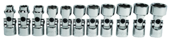 11 Piece - 3/8' Drive - 6 Point - Metric Flex Socket Set - Exact Tooling