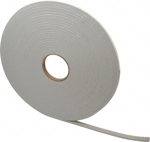Made in USA - 50' x 1/2" x 1/4" Gray PVC Foam Roll - Exact Tooling
