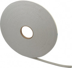 Made in USA - 50' x 1/2" x 1/4" Gray PVC Foam Roll - Exact Tooling