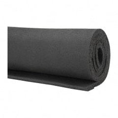 Value Collection - 36" Wide, Natural Foam Rubber Foam Sheet - 45 to 55 Durometer, Black, -40 to 160°F, Cut-to-Length - Exact Tooling