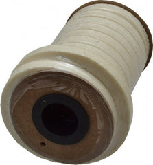 Made in USA - 3/8" x 12.1' Spool Length, PTFE/Synthetic Fiber Compression Packing - 1,500 Max psi, -80 to 450° F, White - Exact Tooling