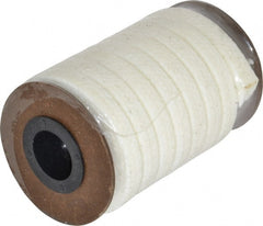 Made in USA - 7/16" x 8.3' Spool Length, PTFE/Synthetic Fiber Compression Packing - 1,500 Max psi, -80 to 450° F, White - Exact Tooling