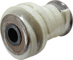 Made in USA - 5/8" x 5.2' Spool Length, PTFE/Synthetic Fiber Compression Packing - 1,500 Max psi, -80 to 450° F, White - Exact Tooling