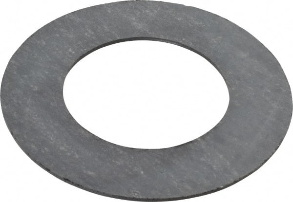 Made in USA - 1-1/2" Pipe, 1-29/32" ID x 3-3/8" OD Flange Gasket - Graphite, Silver Gray, 1/16" Thick - Exact Tooling