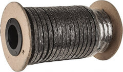 Made in USA - 3/16" x 30' Spool Length, Carbon Fiber Compression Packing - Exact Tooling