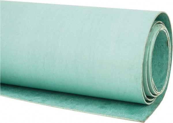 Made in USA - 60" Long x 30" Wide x 1/16" Thick, Aramid Sheet Gasketing - 1,450 Max psi, Green - Exact Tooling