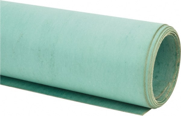 Made in USA - 60" Long x 60" Wide x 1/16" Thick, Aramid Sheet Gasketing - 1,450 Max psi, Green - Exact Tooling