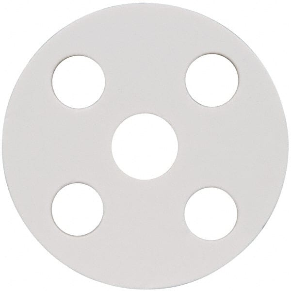 Made in USA - 1/2" Pipe, Flange Gasket - Gore-Tex GR, White, 1/16" Thick - Exact Tooling