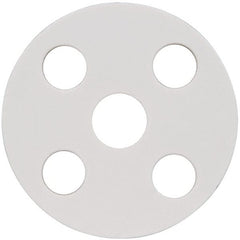 Made in USA - 1/2" Pipe, Flange Gasket - Gore-Tex GR, White, 1/16" Thick - Exact Tooling