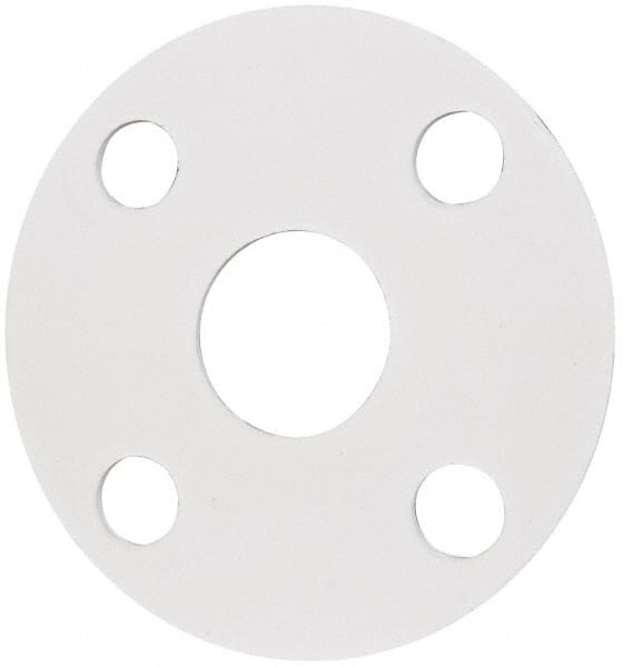 Made in USA - 1" Pipe, Flange Gasket - Gore-Tex GR, White, 1/16" Thick - Exact Tooling