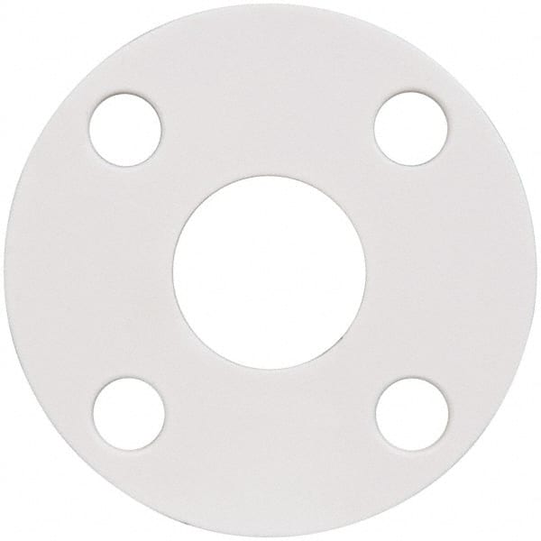 Made in USA - 1-1/4" Pipe, Flange Gasket - Gore-Tex GR, White, 1/16" Thick - Exact Tooling