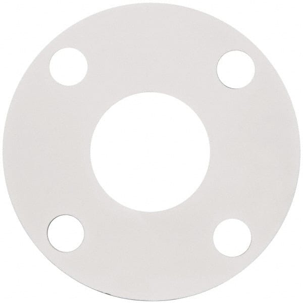 Made in USA - 2" Pipe, Flange Gasket - Gore-Tex GR, White, 1/16" Thick - Exact Tooling