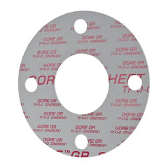 Made in USA - 2-1/2" Pipe, Flange Gasket - Gore-Tex GR, White, 1/16" Thick - Exact Tooling