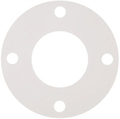 Made in USA - 3" Pipe, Flange Gasket - Gore-Tex GR, White, 1/16" Thick - Exact Tooling