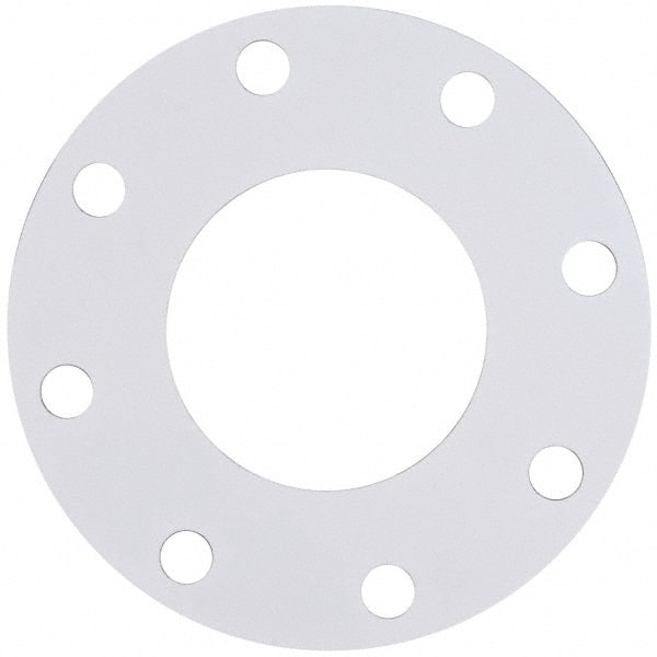 Made in USA - 4" Pipe, Flange Gasket - Gore-Tex GR, White, 1/16" Thick - Exact Tooling