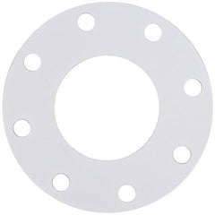 Made in USA - 4" Pipe, Flange Gasket - Gore-Tex GR, White, 1/16" Thick - Exact Tooling