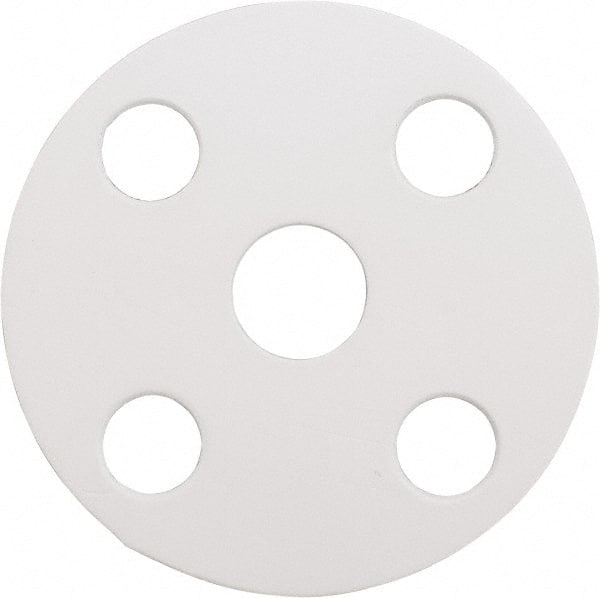 Made in USA - 1/2" Pipe, Flange Gasket - Gore-Tex GR, White, 1/16" Thick - Exact Tooling