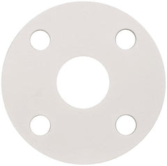 Made in USA - 1-1/2" Pipe, Flange Gasket - Gore-Tex GR, White, 1/16" Thick - Exact Tooling
