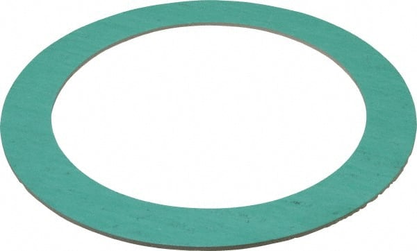 Made in USA - 6" Pipe, 6-5/8" ID x 8-3/4" OD Flange Gasket - Fiberglass/Aramid Fiber, Green/White, 1/8" Thick - Exact Tooling