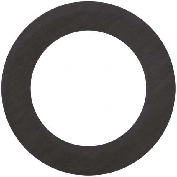 Made in USA - 4" Pipe, 4-1/2" ID x 6-7/8" OD Flange Gasket - Carbon Fiber, Black, 1/16" Thick - Exact Tooling