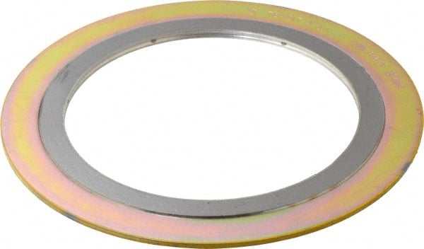Value Collection - 4" Pipe, 5" ID x 7-1/8" OD Flange Gasket - Carbon Steel/Stainless Steel, 5-7/8" Flange Diam - Exact Tooling