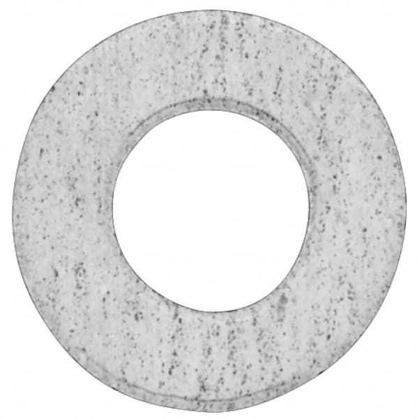 Made in USA - 1/2" Pipe, 19/32" ID x 1-7/8" OD Flange Gasket - PTFE, White, 3/32" Thick - Exact Tooling