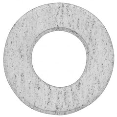 Made in USA - 5" Pipe, 5-1/32" ID x 7-3/4" OD Flange Gasket - PTFE, White, 3/32" Thick - Exact Tooling
