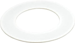 Made in USA - 4" Pipe, 4" ID x 6-7/8" OD Flange Gasket - PTFE, White, 3/32" Thick - Exact Tooling