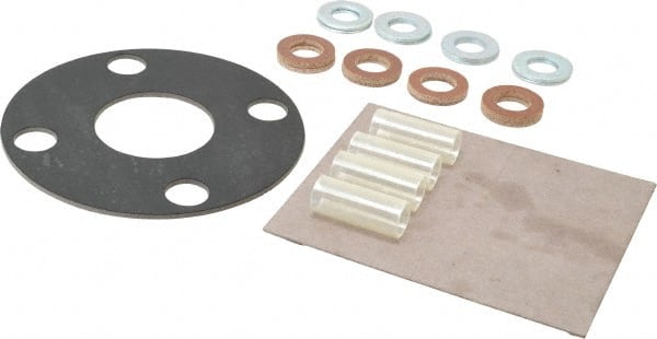 Made in USA - 2" Pipe, 2" ID x 6" OD Flange Gasket - Neoprene Rubber, 1/8" Thick - Exact Tooling