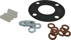 Made in USA - 3" Pipe, 3" ID x 7-1/2" OD Flange Gasket - Neoprene Rubber, 1/8" Thick - Exact Tooling