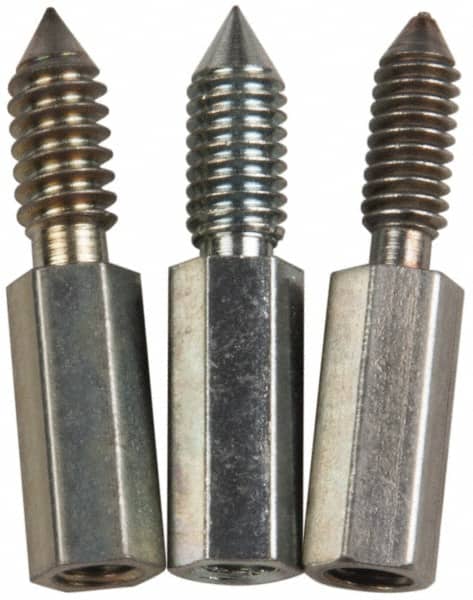 Made in USA - 3 Piece Flexible/Rigid Lantern Gland Thread Adapter Packing Tool Tip Set - 8-32, 10-24, 10-32 Thread, For 7-1/2" Flexible or 6" Rigid Shaft Packing Tools - Exact Tooling