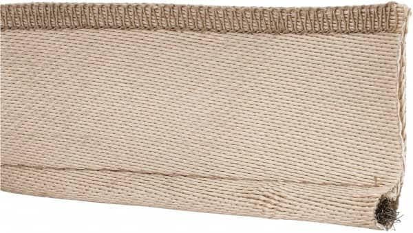 Made in USA - 3/8" Bulb Diam, 2-1/2" Overall Width, Silica Tadpole Gasketing - 25' Long, Tan - Exact Tooling