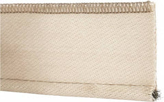 Made in USA - 3/8" Bulb Diam, 3" Overall Width, Silica Tadpole Gasketing - 25' Long, Tan - Exact Tooling