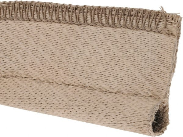 Made in USA - 1/2" Bulb Diam, 2" Overall Width, Silica Tadpole Gasketing - 25' Long, Tan - Exact Tooling