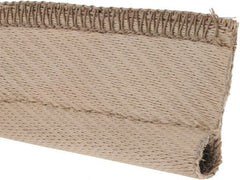 Made in USA - 1/2" Bulb Diam, 2" Overall Width, Silica Tadpole Gasketing - 25' Long, Tan - Exact Tooling