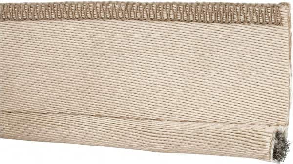 Made in USA - 1/2" Bulb Diam, 2-1/2" Overall Width, Silica Tadpole Gasketing - 25' Long, Tan - Exact Tooling