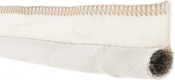 Made in USA - 3/4" Bulb Diam, 2" Overall Width, Silica Tadpole Gasketing - 25' Long, Tan - Exact Tooling