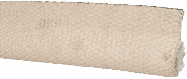 Made in USA - 3/4" Bulb Diam, 1-1/2" Overall Width, Rubber Head Coating, Fiberglass Tadpole Gasketing - 50' Long, White - Exact Tooling