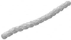 Made in USA - 1-1/2" Diam Fiberglass Rope Gasketing - White, Cut to Length - Exact Tooling