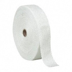 Made in USA - 1/16" Thick x 2" Wide, Fiberglass Gasket Tape - 100' Long, Tan - Exact Tooling