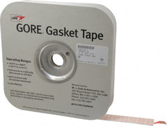 Made in USA - 0.065" Thick x 1" Wide, Gore-Tex Gasket Tape - 50' Long, White - Exact Tooling