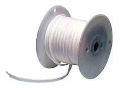 Made in USA - 20' Long x 1" Wide Economy PTFE Joint Sealant - White, 2-1/2+" Approximate Flange Form Width - Exact Tooling