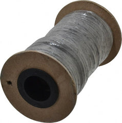 Made in USA - 1/8" x 57-1/2' Spool Length, Graphite Yarn Compression Packing - 3,500 Max psi, -450 to 6000° F, Dark Gray - Exact Tooling