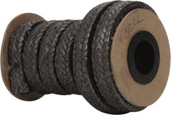 Made in USA - 1/2" x 5.2' Spool Length, Graphite Yarn Compression Packing - Exact Tooling
