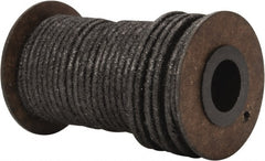 Made in USA - 1/8" x 50' Spool Length, Acrylic Fiber Graphite Yarn Compression Packing - 500° F Max, Dark Gray - Exact Tooling