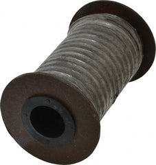 Made in USA - 1/4" x 14.7' Spool Length, Acrylic Fiber Graphite Yarn Compression Packing - 500° F Max, Dark Gray - Exact Tooling