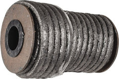Made in USA - 1/4" x 29.4' Spool Length, Acrylic Fiber Graphite Yarn Compression Packing - 500° F Max, Dark Gray - Exact Tooling
